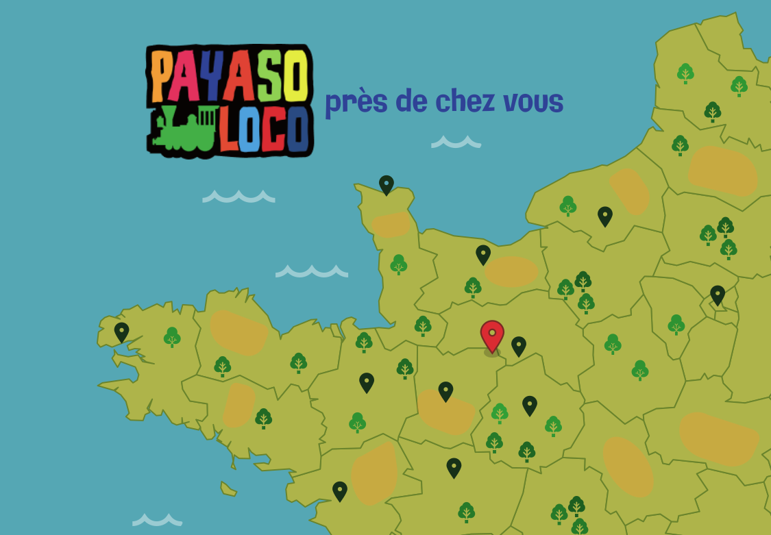 Payaso Loco se déplace à Caen, dans le calvados et la Normandie
